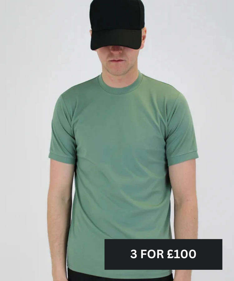 White Threads Plain Lightweight Premium T-Shirt - Khaki